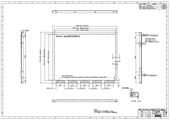 G104V1-T03 イノラックス TFT LCD モジュール 10.4 インチ 640*480 RGB VGA 1500:1