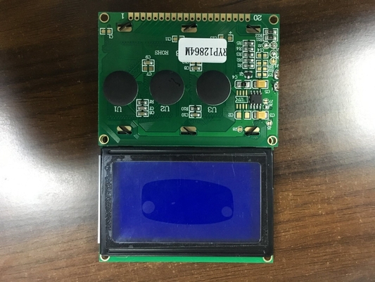 20PINコネクタ 128*64 グラフィックLCDモジュール モノクロムSTN色 バックライト付きオプション