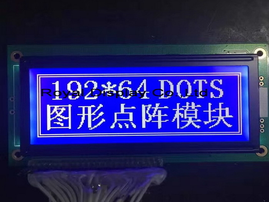 192*64 グラフィックLCDモジュール 背光付きSTNPINコネクタ 大サイズ AT0107 AT0108 産業ディスプレイ