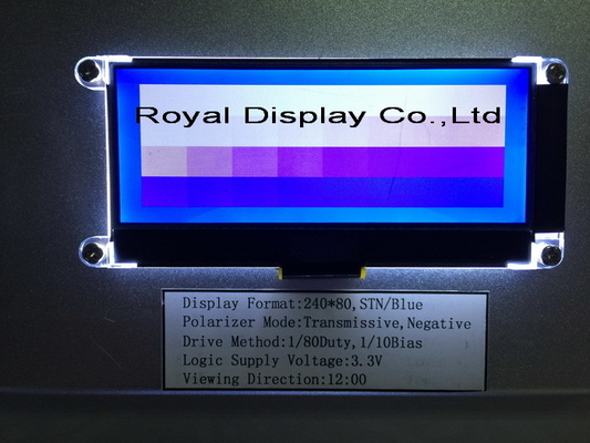 240*80 FSTN グラフィック 6H ST75256 超広温工業ディスプレイ