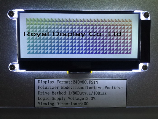 240*80 FSTN グラフィック 6H ST75256 超広温工業ディスプレイ