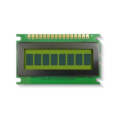 8*1 キャラクター LCD モジュール 6H STN 背景照明産業ディスプレイ付き 黄色緑色 ポジティブな広温