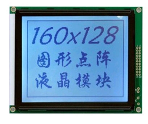 160*128 グラフィック LCD モジュール 6H 12H バックライト付き T6963C STN モノクロム産業ディスプレイ