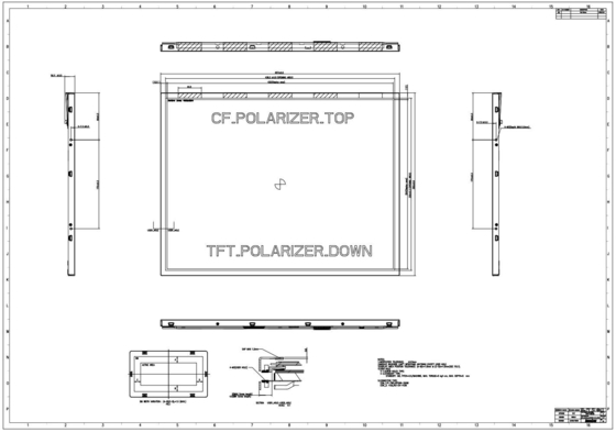 21.3'' TFT 1600*1200 RGB 高コントラスト Innolux フルビュー LCD モジュール