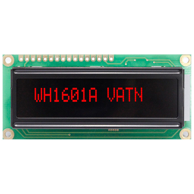 16*1 文字単色 SPI インターフェイス 広温 VATN LCD モジュール